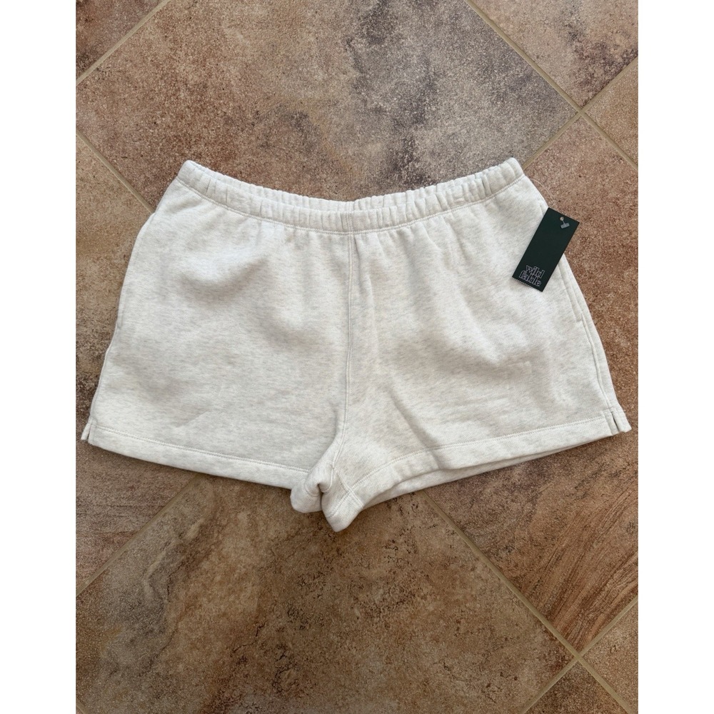 Women's Wild Fable Fleece Heather Gray Lounge Shorts Pajama Short Size Large NWT